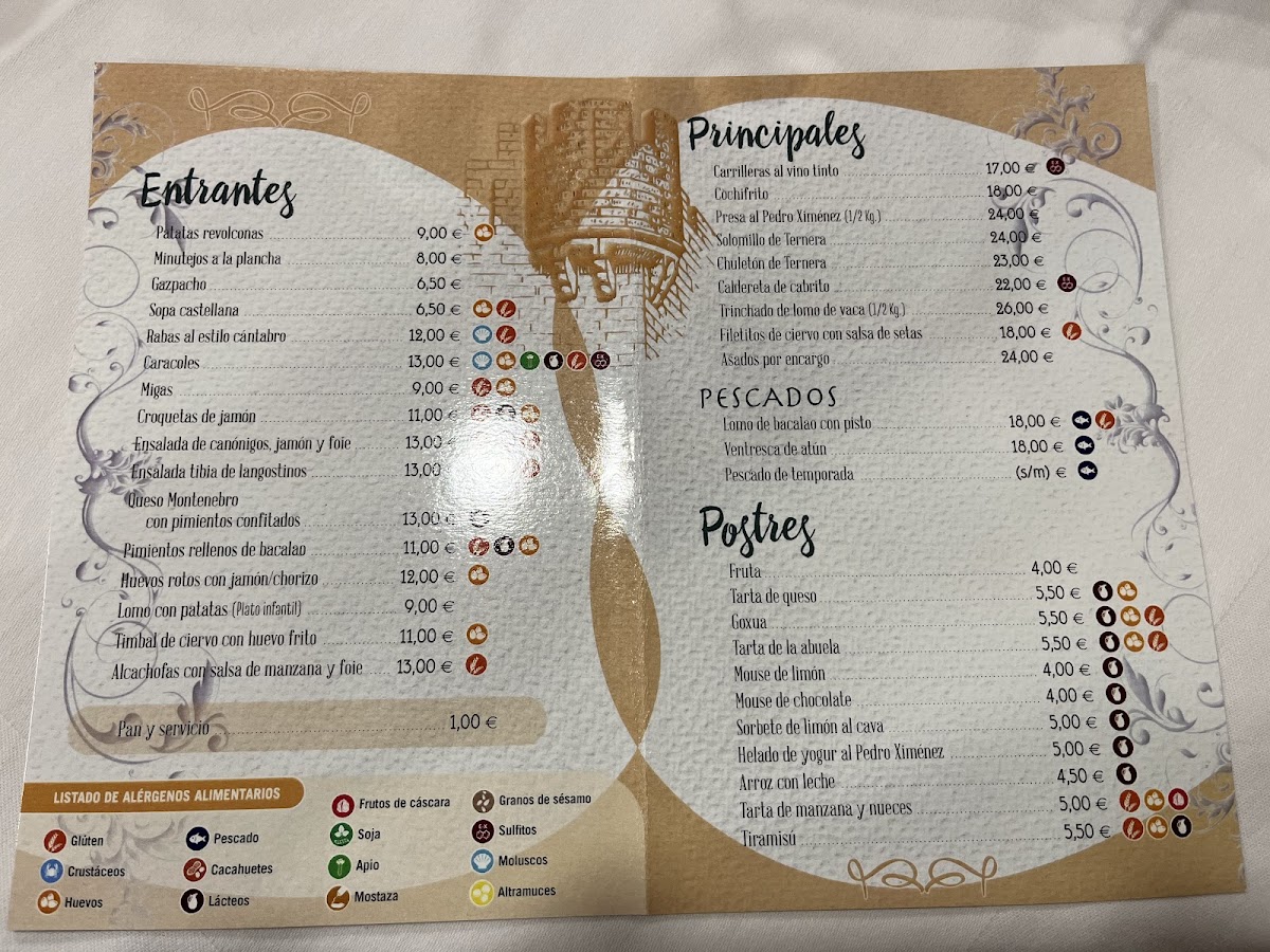 Menu Hostal Villa El Colmenar-6